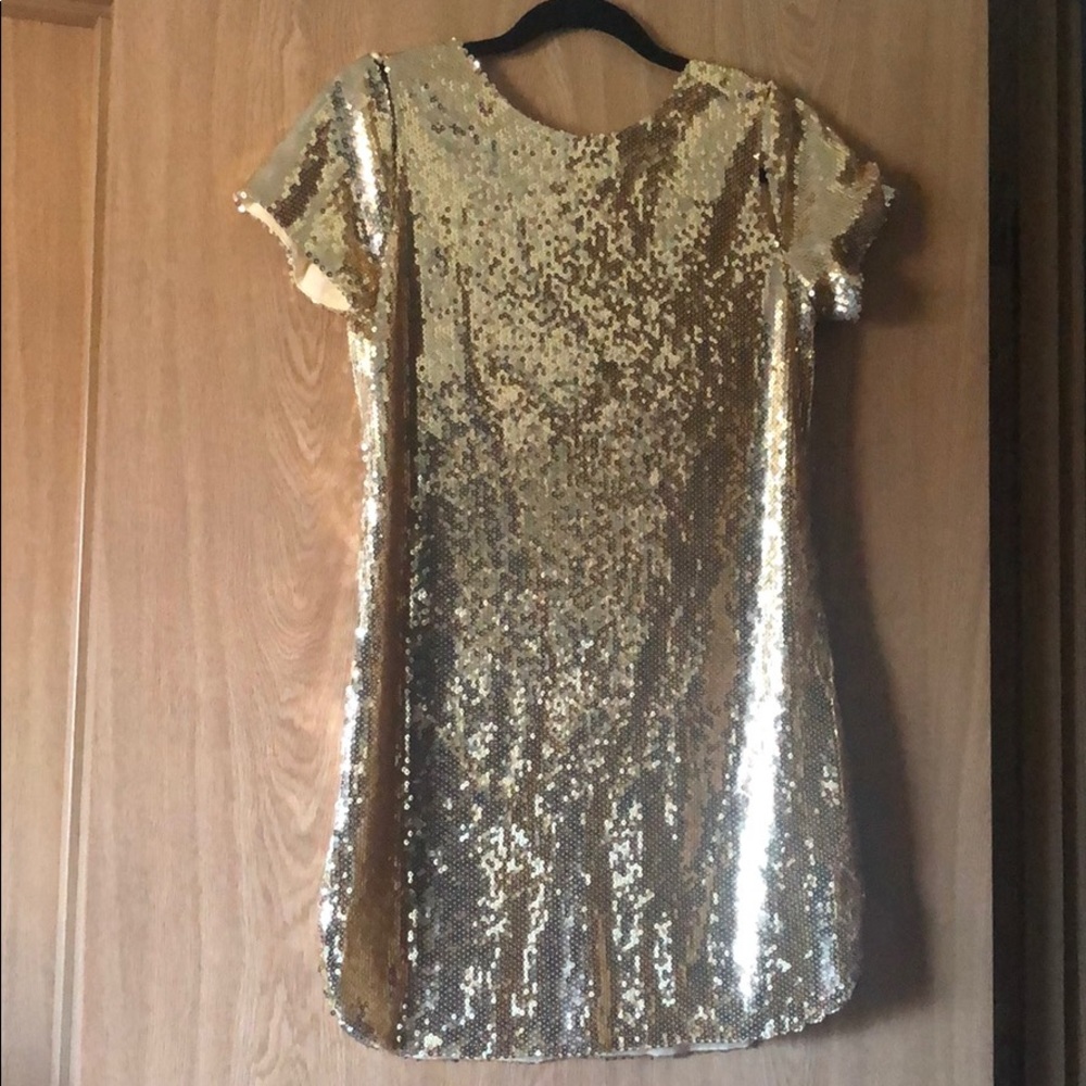 GOLD SEQUIN DRESS